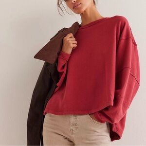 Free People We The Free Total Eclipse Tee – Red – XS